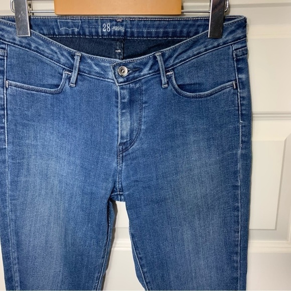 LEVI'S Jegging Stretchy Med Wash Blue Low Rise Skinny Jeans Pants Size 28 X 30 - Picture 5 of 12
